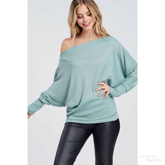 off shoulder dolman top